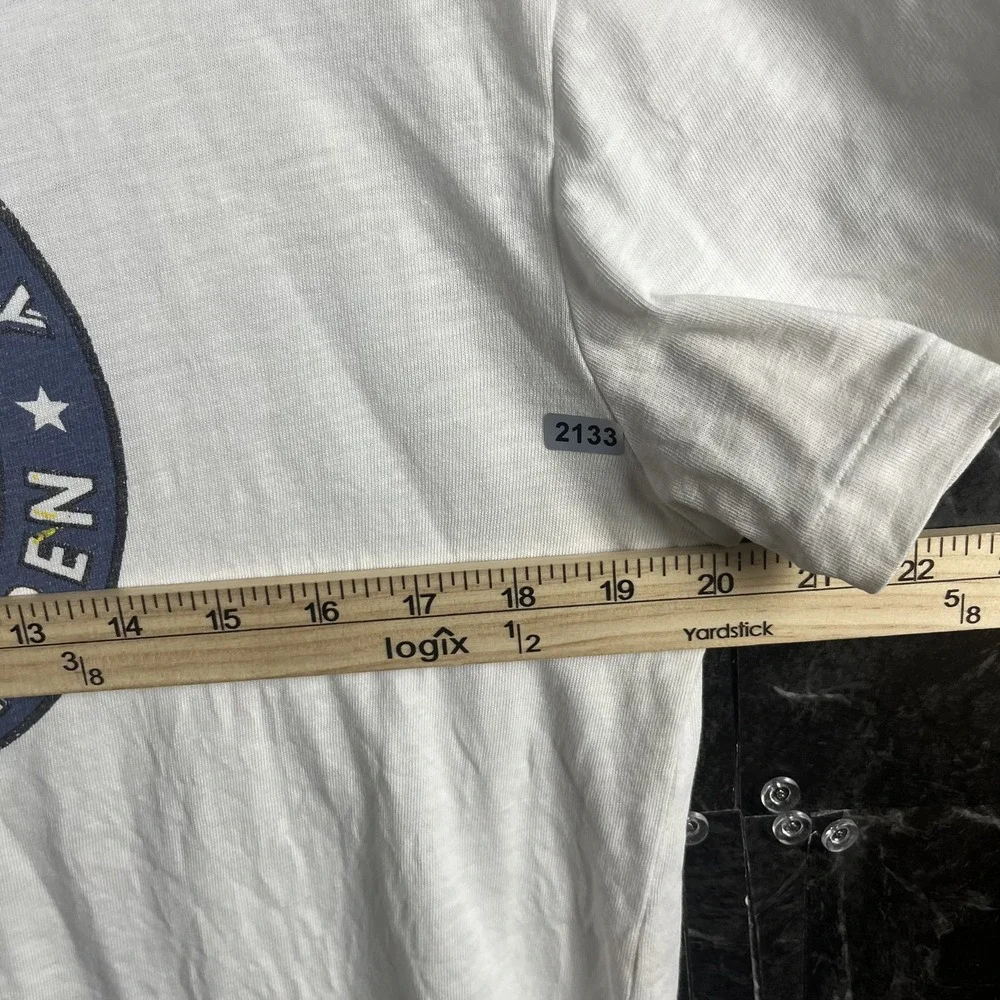 Polo Ralph Lauren Men's White Lake Placid NY Shirt Small -Flaws